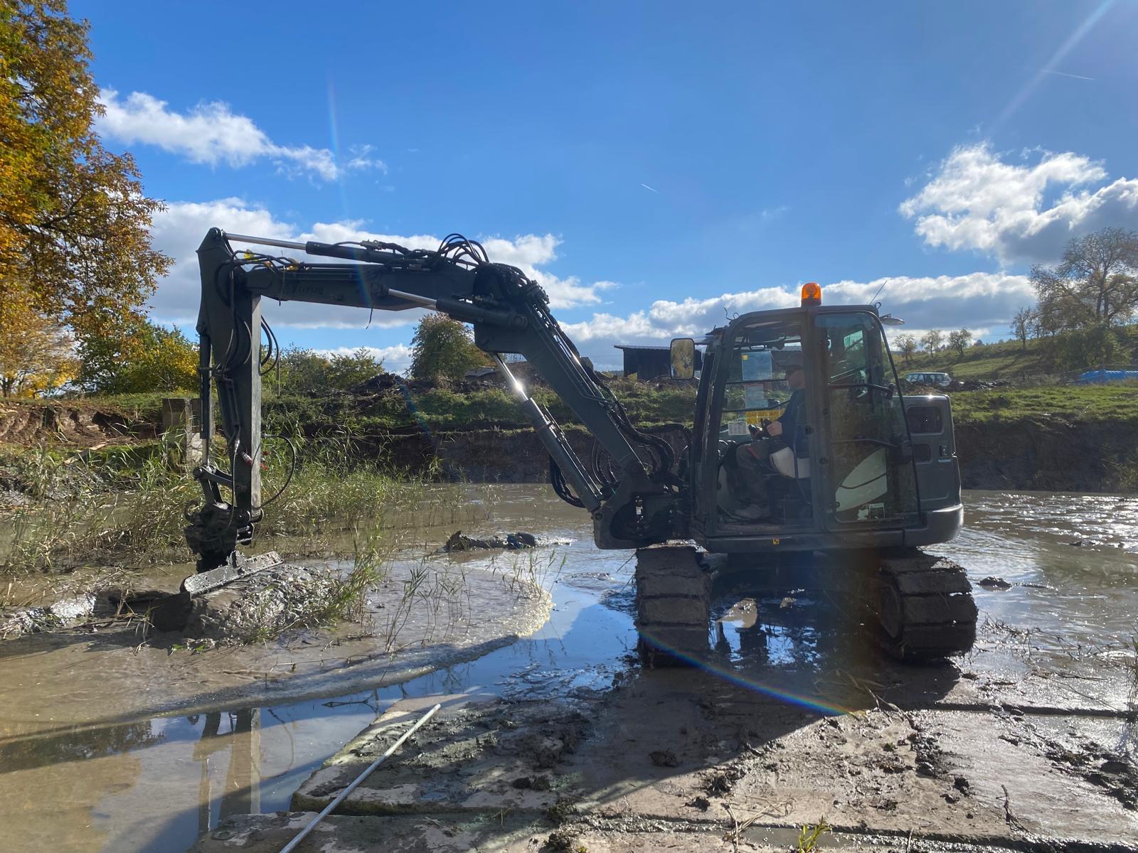 Teich ausbaggern FreyCon